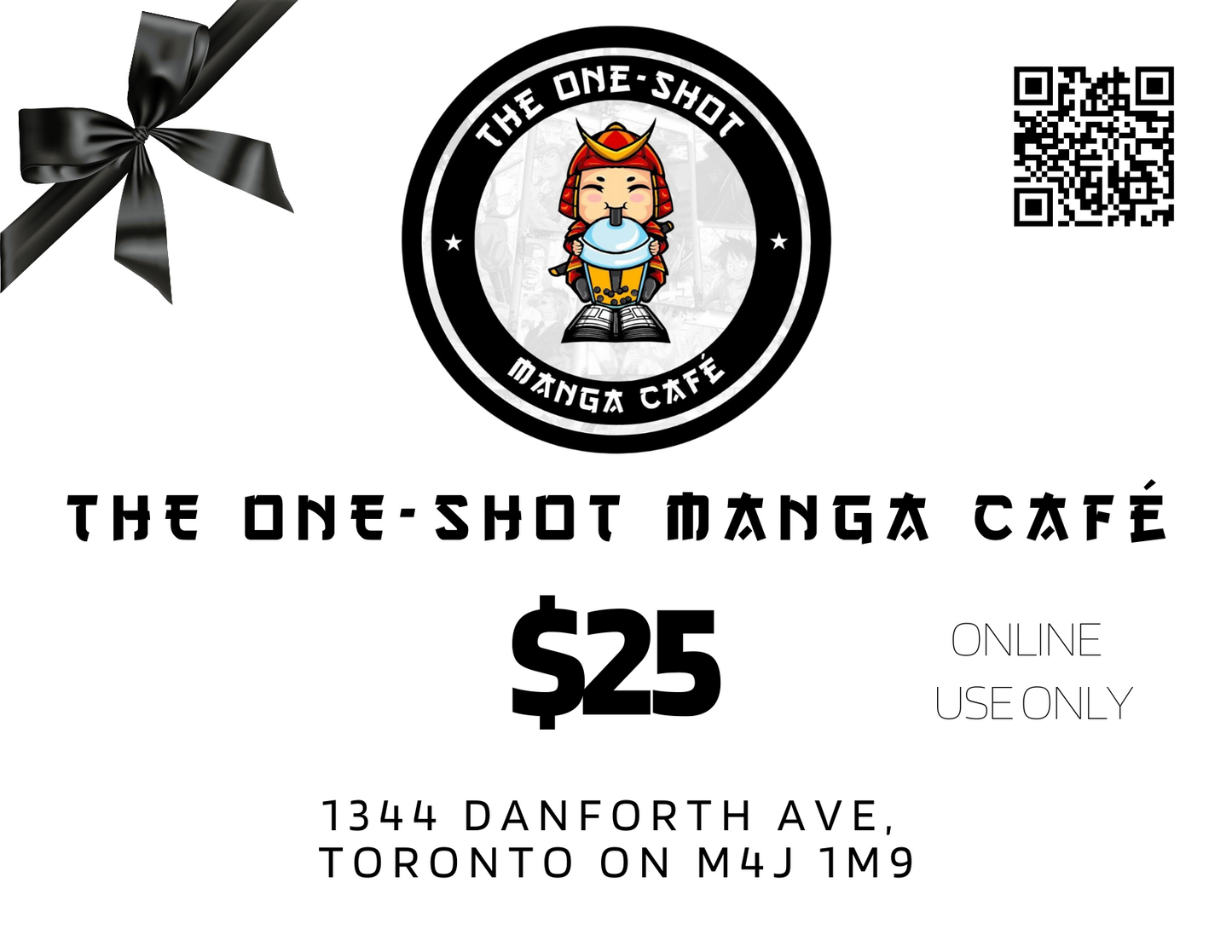 THE ONE-SHOT MANGA CAFE GIFT CARD (ONLINE ONLY)