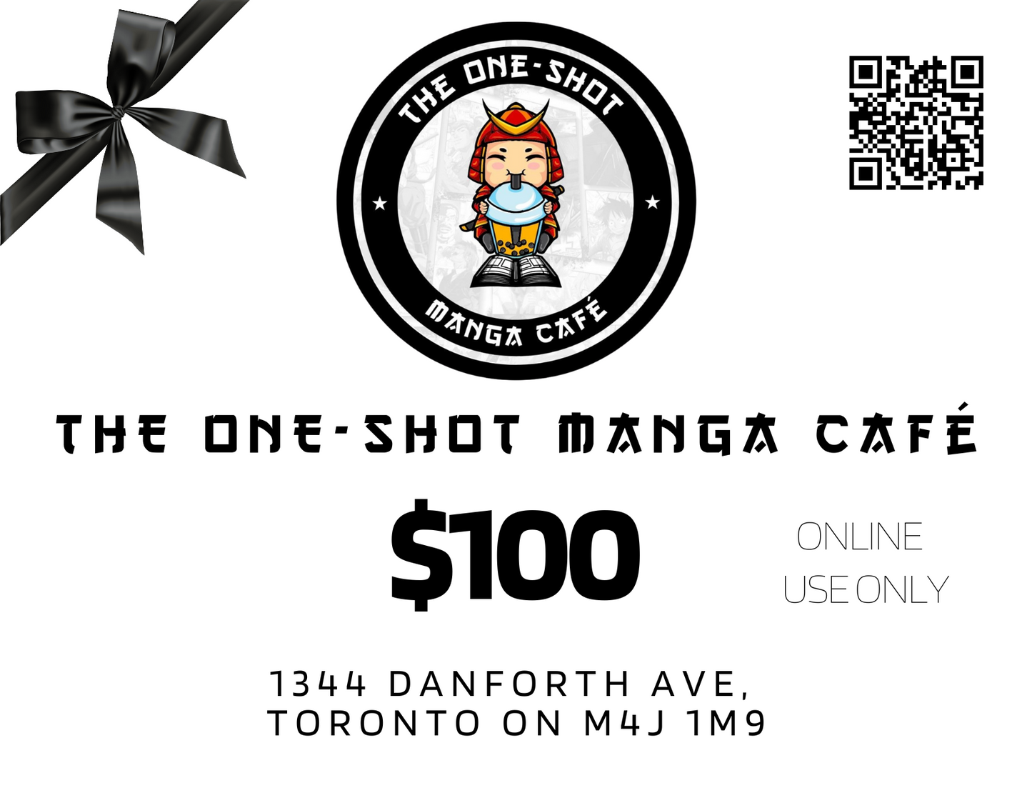 THE ONE-SHOT MANGA CAFE GIFT CARD (ONLINE ONLY)