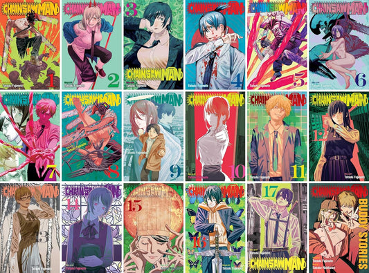 Chainsaw Man Series Manga Set (Vol. 1-17 + Buddy Stories)