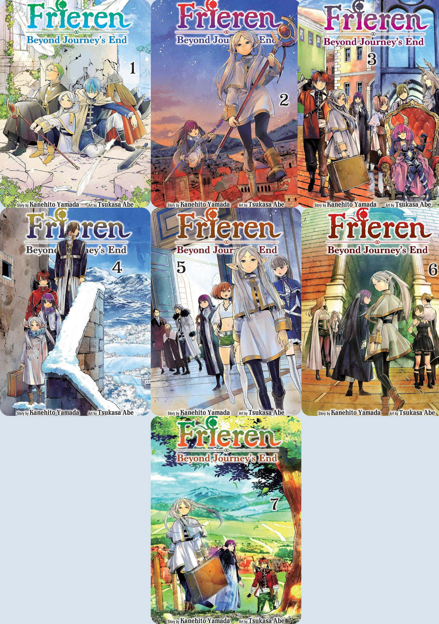 Frieren: Beyond Journey's End Season 1 Manga Set (Vol. 1-7)