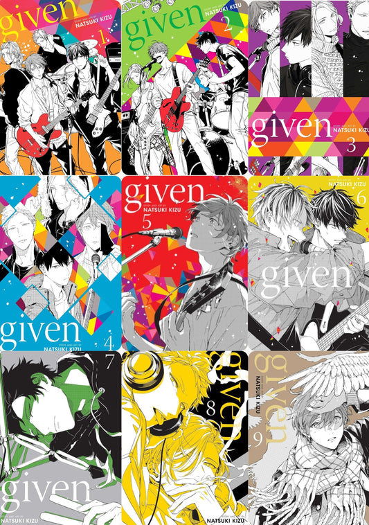 Given, Complete Manga Set (Vol. 1-9)