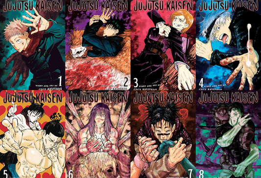 Jujutsu Kaisen: Complete Season 1 Manga Set (Vol. 1-8)