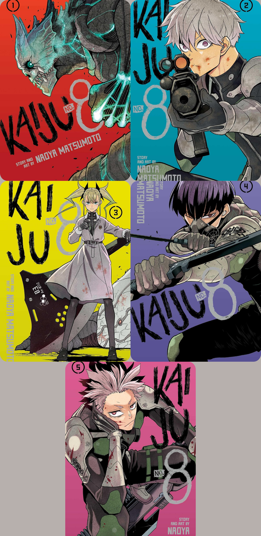 Kaiju No. 8 Season 1 Manga Set (Vol. 1-5)